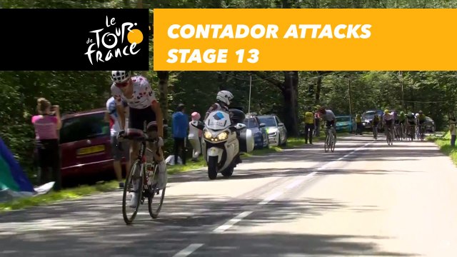 Contador attaque / attacks - Étape 13 / Stage 13 - Tour de France 2017