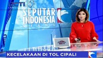 Tabrak Truk, Mobil Boks Terbalik di Tol Cipali