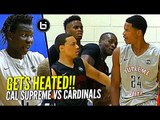 GETS HEATED! Shareef O'Neal & Bol Bol vs Cole Anthony at Nike Peach Jam! Cal Supreme vs PSA