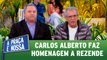 Carlos Alberto presta homenagem a Marcelo Rezende