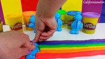 Jugar-doh cómo para hacer arco iris hielo crema cono