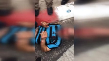 Küçük Kızı Kaçırdığı İddia Edilen Şahsa Linç Girişimi Kamerada
