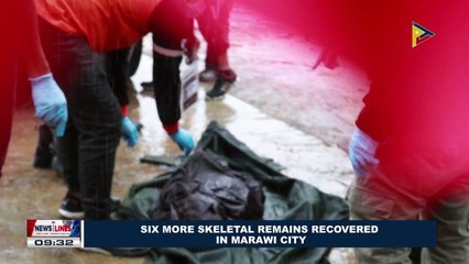 Six more skeletal remains recovered in Marawi City
