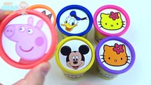Peppa Pig Play Doh Modelling Clay Learn Colours Hello Kitty Ice Cream Donald Duck Paw Patr