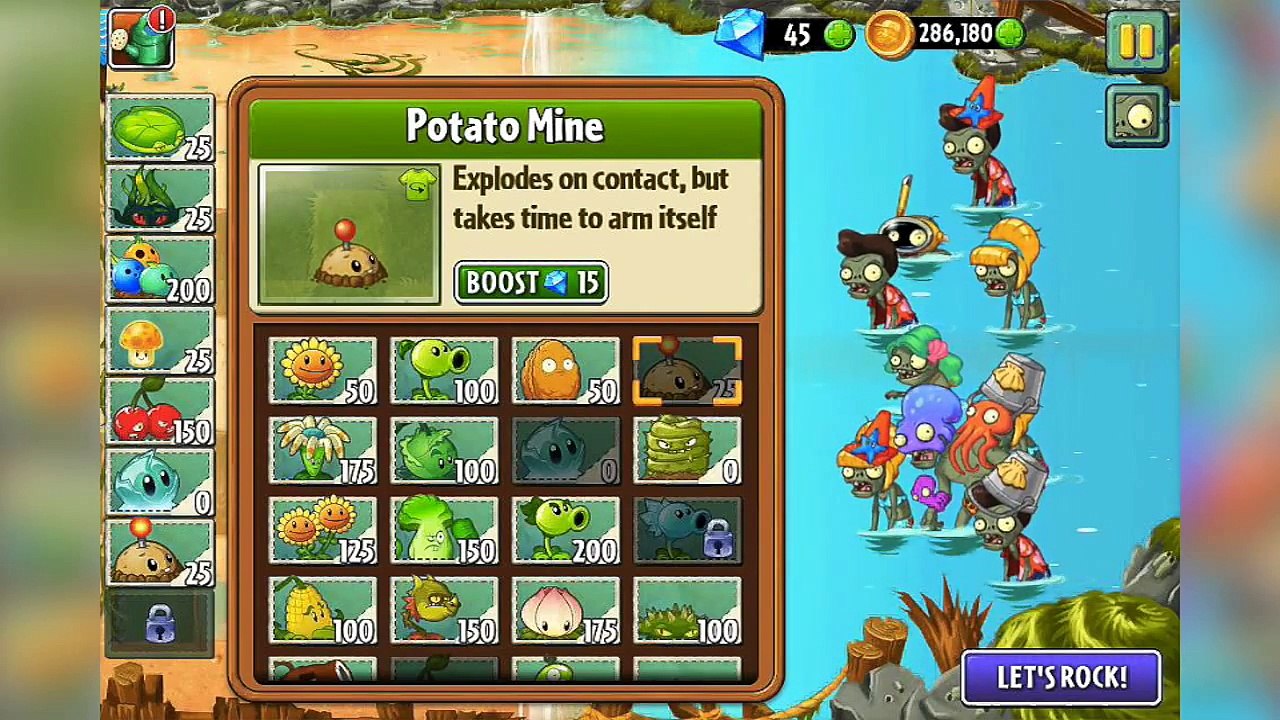 Plants vs Zombies 2 - Big Wave Beach Day 16 to Day 17