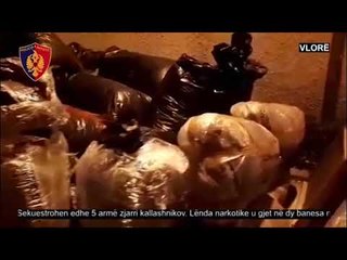 Ora News - Tonelatat e kanabisit në Llakatund, mes 9 të arrestuarve 2 policë