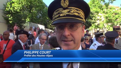 Gap : cérémonie militaire et défilé à Gap à l'occasion du 14 juillet