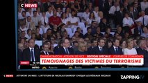 Attentat de Nice – Hommage : L’attitude de Nicolas Sarkozy fait polémique (Vidéo)