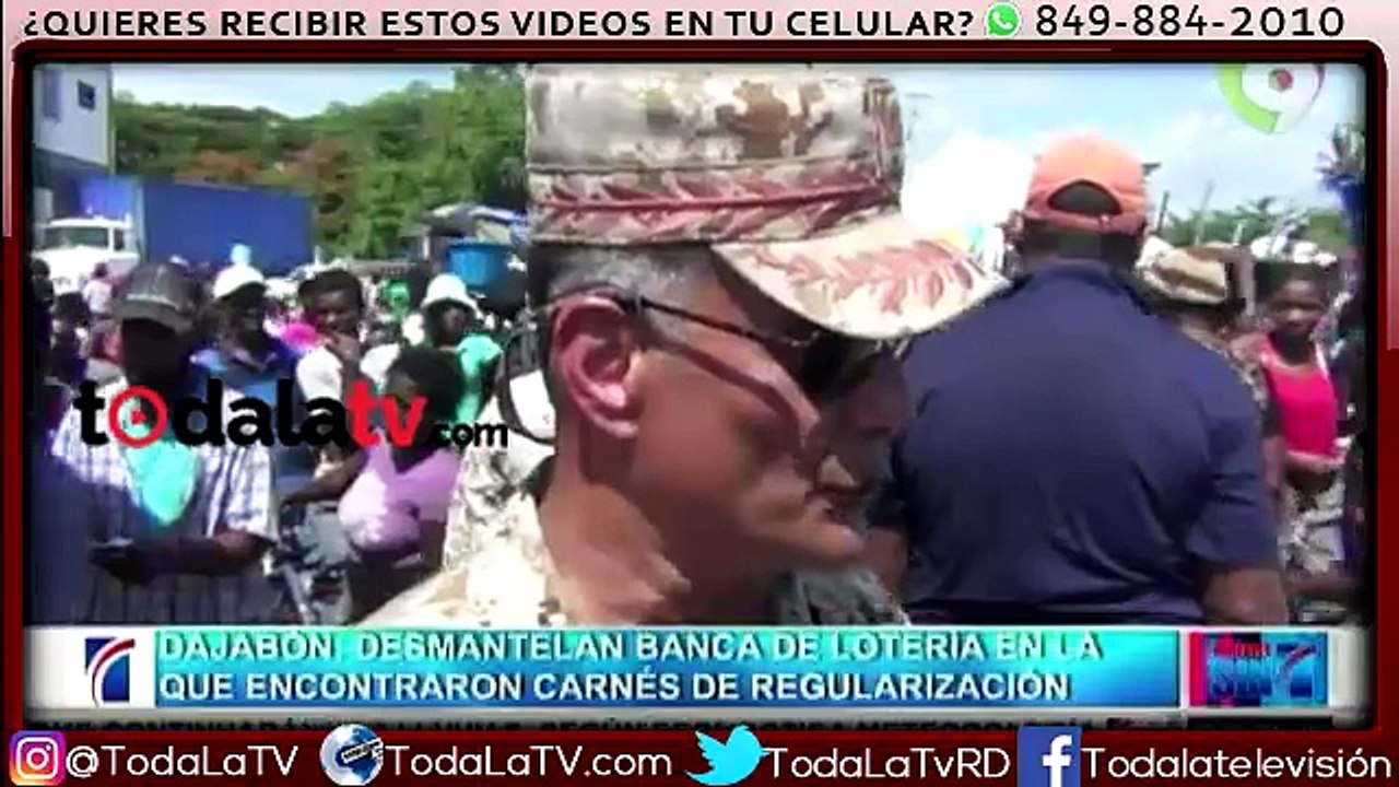 Allanan banca de lotería y encuentran carnés de Regularización y otros documentos falsos en Dajabón-Noticias SIN-Video