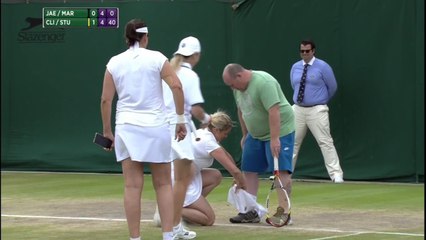 Kim Clijsters donne prête sa tenue à un spectateur !