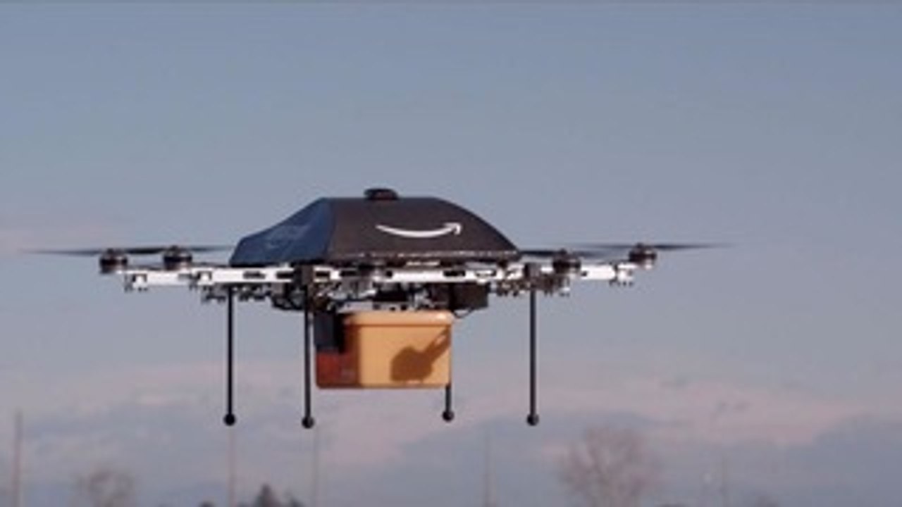 Envio aéreo de entregas da Amazon