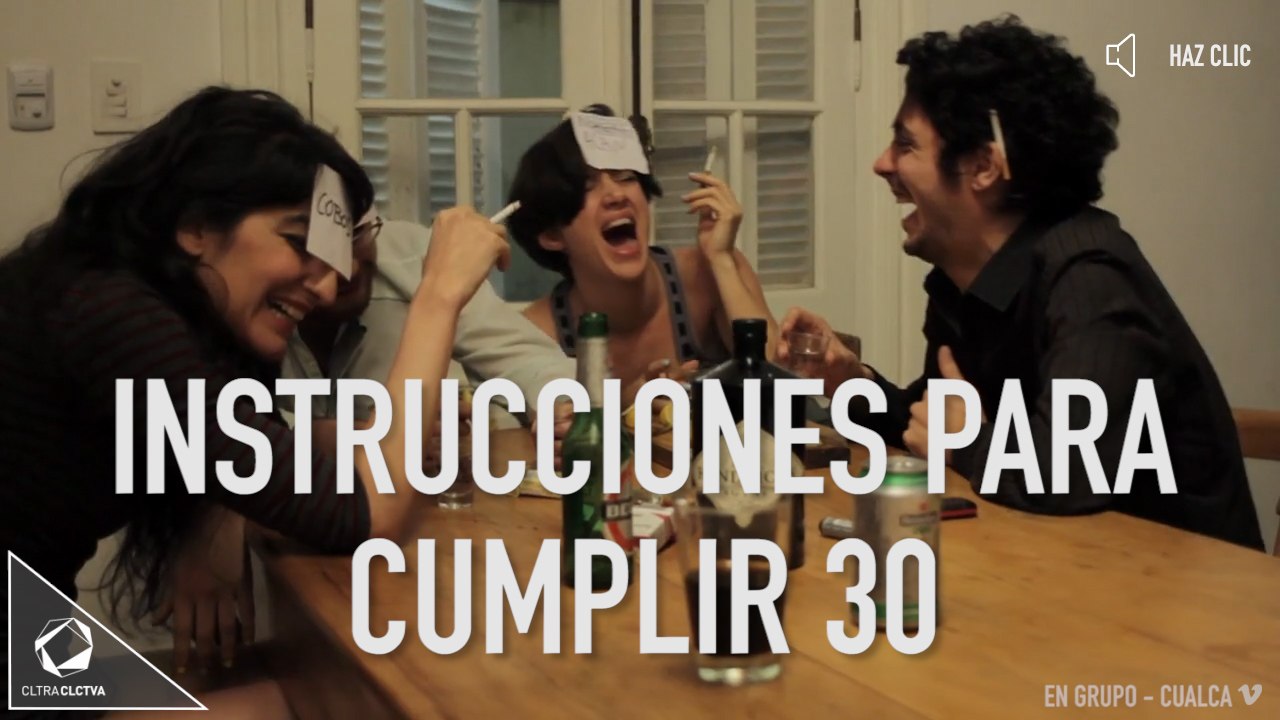 Instrucciones para cumplir 30