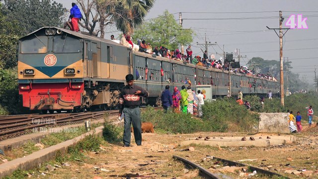 Dewangonj Commuter Train Entering Tongi Railway Station