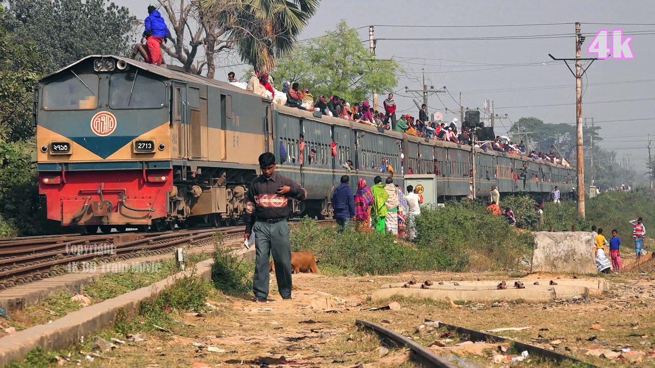Dewangonj Commuter Train Entering Tongi Railway Station