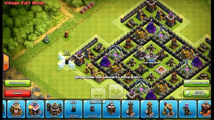 Androïde base de choc la défense conception conception salle mise en page de de ville Th4 ● clans 4 ● coc th4 g