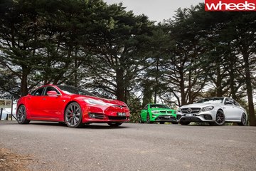 Mercedes-AMG E63 S Vs Tesla Model S P100D Vs HSV GTSR Wheels Mag