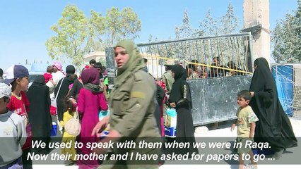 Desperate Syrian family hopes to reunite after fleeing Raqa