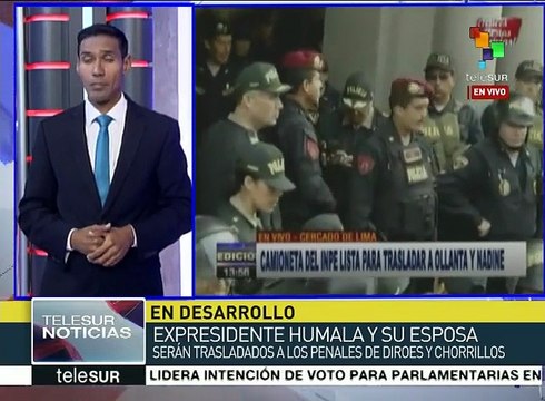 Perú: Humala y esposa son trasladadas a la cárcel