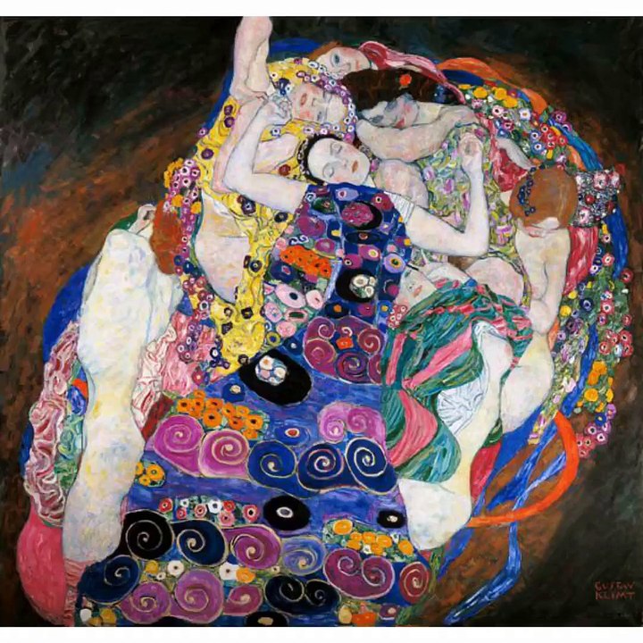 Gustav Klimt style art works