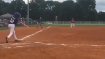 11-Year-Old Little League Baseball Player Hits ONE-HANDED Home Run