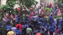 Angry House Maids Attack Apartment In India