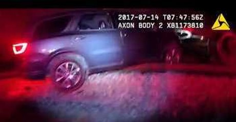 Bodycam Footage Shows Train Dragging Car After Crash