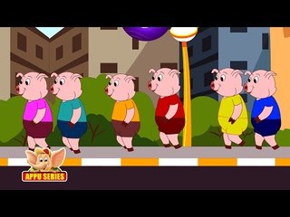 Ten Little Pigs - Nursery Rhyme with Karaoke