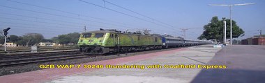 GZB WAP-7 30246 Coalfield Express -  Winter Morning Jan' 2012