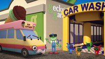 Vicky The Ice Cream Truck and MORE Trucks for Children | Geckos Garage