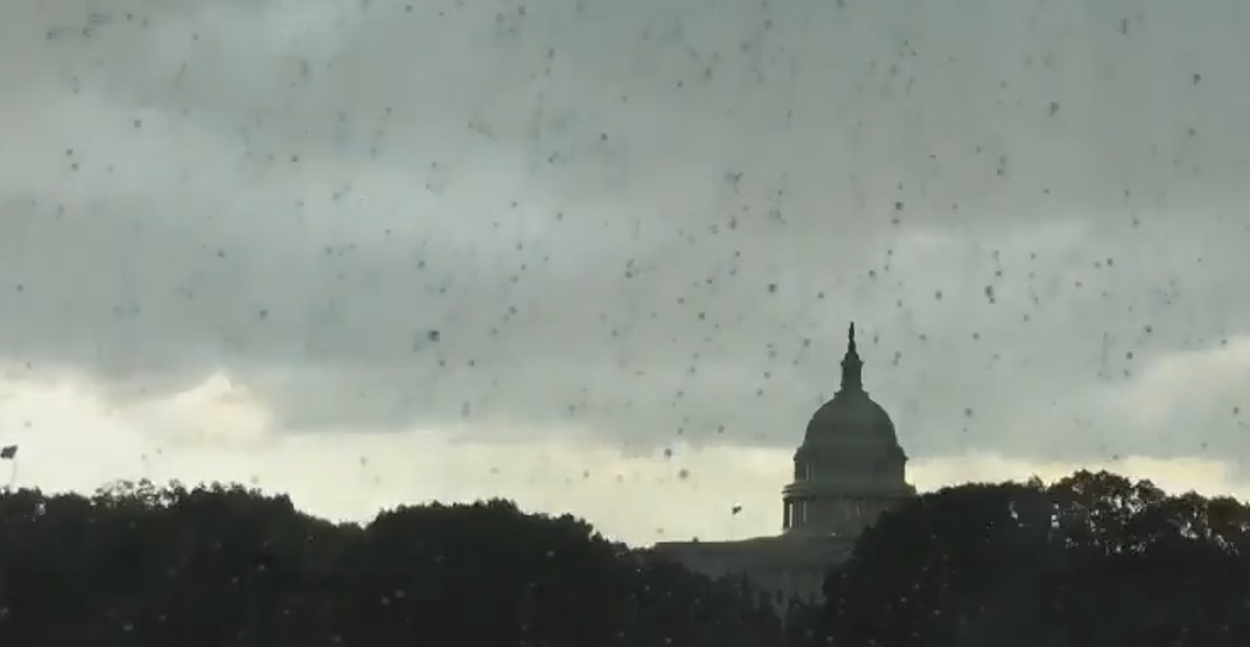 Summer Storm Sweeping Over Capitol Hill Captured in Timelapse