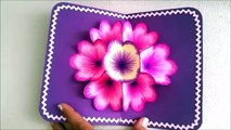 Carte bricolage une fleur vers le haut en haut façon pop 3d la triple carte de fleurs dimensions