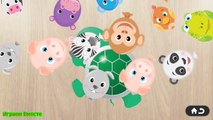 Juego Niños para Los juegos como rompecabezas de dibujos animados más pequeños 4 animales