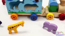 Apprendre formes et les couleurs pour enfants avec en bois Entrainer jouet