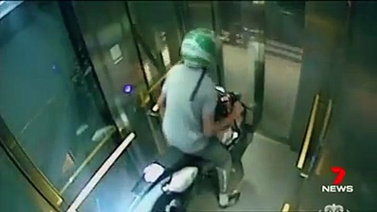 FUNNY biker damaging public lift GONE wrong
