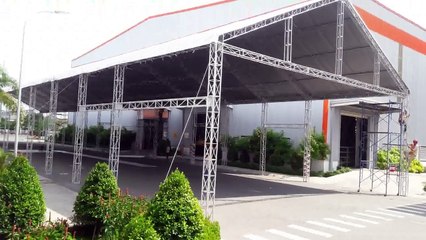 Nhà bạt không gian làm nhà đóng hàng của công ty CP Tôn Đông Á