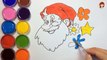 How to Draw santa claus christmas Coloring Pages | Art Colours for Kids | Learn Colors