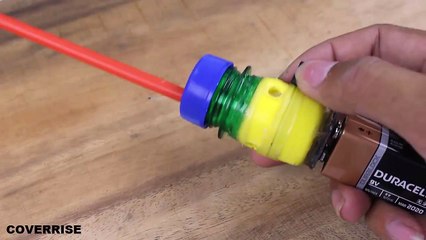 How to Make a Mini Vacuum Cleaner Using Plastic Bottle Caps and DC Motor