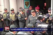 Ollanta Humala fue trasladado en helicóptero al penal de la Diroes
