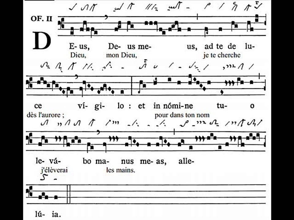 Offertorium Deus Deus meus, Dominica IV Paschae (4 TP)