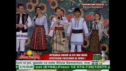 Ana Maria Patrascioiu - Targul popular - ETNO TV - 29.06.2013