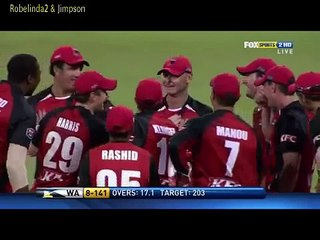 What a catch! Assistant coach fielding as a sub, Jeff Vaughan does the impossible