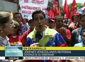 Estudiantes venezolanos rechazan violencia opositora y apoyan al pdte.