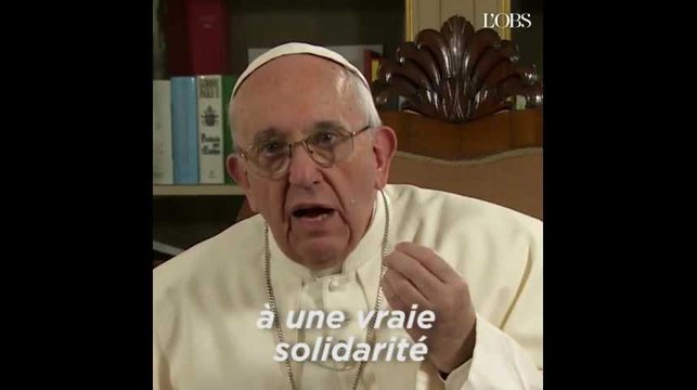 Le pape François en conférence Ted depuis le Vatican