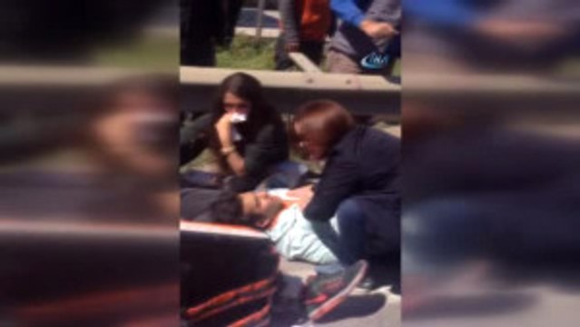 Minibüs Patlamasından Hemen Sonra Yaşanan Anlar Cep Telefonu Kamerası ile Kaydedildi