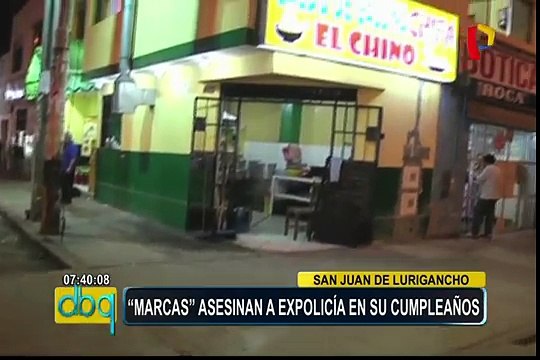 “Marcas” asesinaron a ex policía el día de su cumpleaños en San Juan de Lurigancho