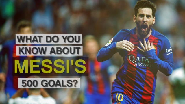 Lionel Messi's 500 Barcelona goals - quiz