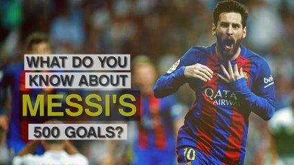 Lionel Messi's 500 Barcelona goals - quiz