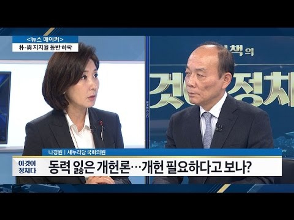 나경원, “추후에 개헌 다시 했으면 한다“ [전원책의 이것이 정치다] 4회 20161027