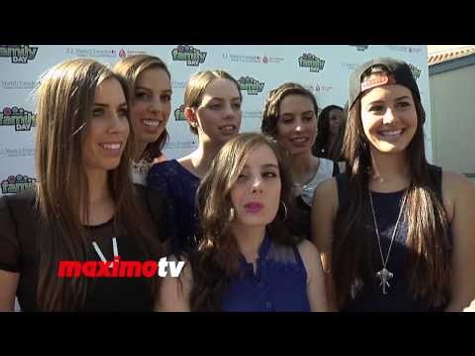 Cimorelli INTERVIEW at T.J. Martell's 5th Annual "Family Day LA" Red Carpet - Singers / Sisters