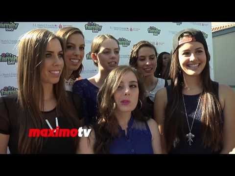 Cimorelli INTERVIEW at T.J. Martell's 5th Annual Family Day LA Red Carpet - Singers / Sisters